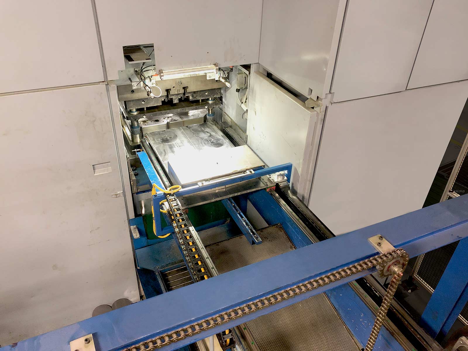 Parts Retrieval System Mounted to Press